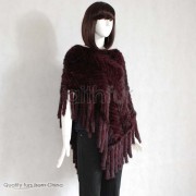 Mink Fur Knitted Cape