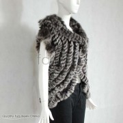 Rabbit Fur Knitted Vest