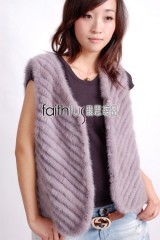 Mink Fur Kintted Vest