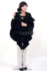 Mink Fur Knitted Cape