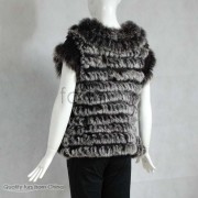 Rabbit Fur Knitted Vest