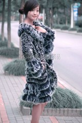 Rabbit Fur / Cashmere Knitted Sweater 3/4 length Jacket