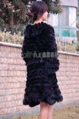 Rabbit Fur / Cashmere Knitted Sweater 3/4 length Jacket