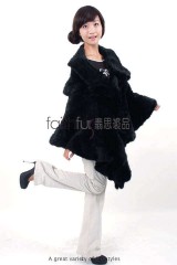 Mink Fur Knitted Cape