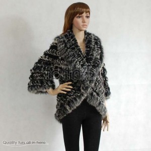 Rabbit Fur / Cashmere Knitted Sweater Jacket