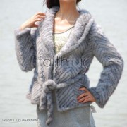 Sapphire Mink Fur Knitted Jacket