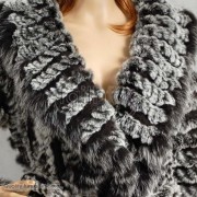 Rabbit Fur / Cashmere Knitted Sweater 3/4 length Jacket