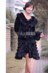 Rabbit Fur / Cashmere Knitted Sweater 3/4 length Jacket