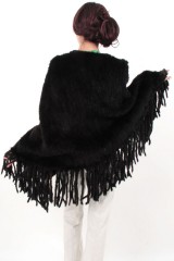 Mink Fur Knitted Cape