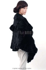 Mink Fur Knitted Cape