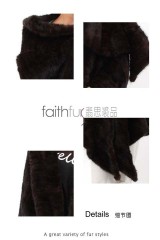 Mink Fur Knitted Cape