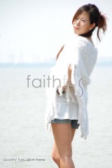 White Mink Fur Knitted Cape/Poncho