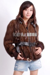 Mink Fur Knitted Jacket