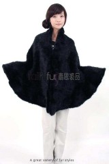 Mink Fur Knitted Cape