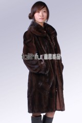 Mink Fur Long Coat