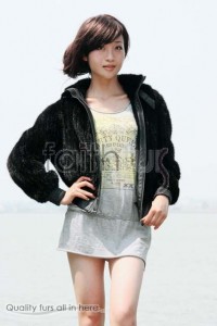 Hooded Mink Fur Knitted Jacket