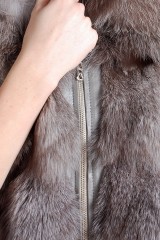 Silver-Blue Fox Fur Vest