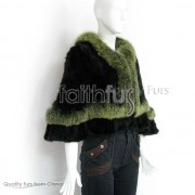 Mink Fur Knitted Cape