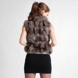 Silver-Blue Fox Fur Vest