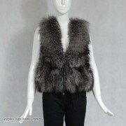 Silver-Blue Fox Fur Vest