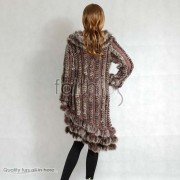 Rabbit Fur / Cashmere Knitted Sweater Jacket