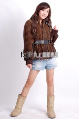 Mink Fur Knitted Jacket