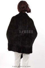 Mink Fur Knitted Cape