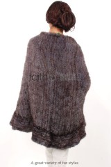 Mink Fur Knitted Cape