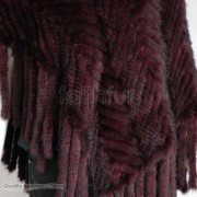 Mink Fur Knitted Cape