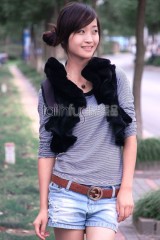 Sheared Rabbit Fur Vest