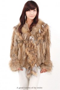 Rabbit Fur Knitted Jacket