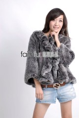 Rex Rabbit Fur Knitted Jacket