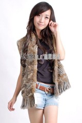 Rabbit Fur Knitted Vest