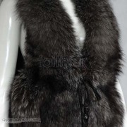 Silver-Blue Fox Fur Vest