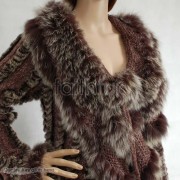 Rabbit Fur / Cashmere Knitted Sweater Jacket