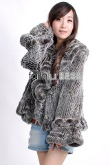 Rex Rabbit Fur Knitted Jacket