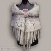 Mink Fur Knitted Cape