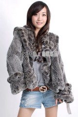 Rex Rabbit Fur Knitted Jacket