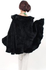 Mink Fur Knitted Cape