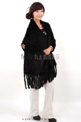 Mink Fur Knitted Cape