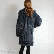 Rabbit Fur / Cashmere Knitted Sweater long Jacket