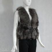 Silver-Blue Fox Fur Vest