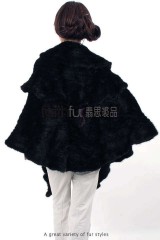 Mink Fur Knitted Cape