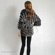 Rabbit Fur / Cashmere Knitted Sweater Jacket