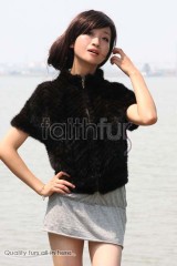 Mink Fur Kintted Vest