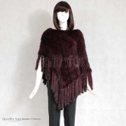 Mink Fur Knitted Cape