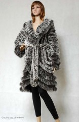 Rabbit Fur / Cashmere Knitted Sweater 3/4 length Jacket