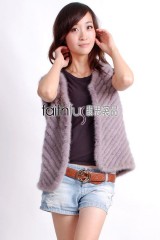 Mink Fur Kintted Vest