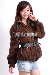 Mink Fur Knitted Jacket