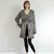 Rabbit Fur / Cashmere Knitted Sweater Jacket